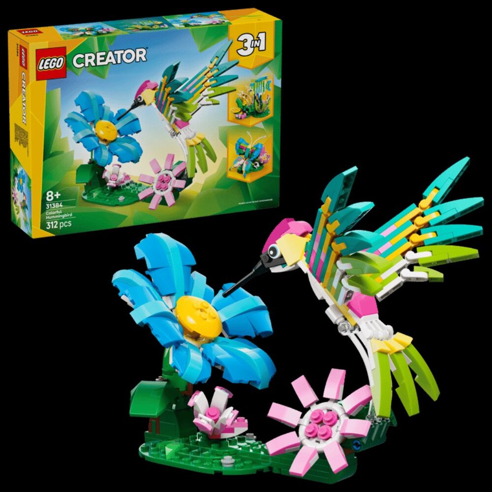 Lego Creator 3-in-1 #31384 Wild Animals: Colorful Hummingbird - NIB